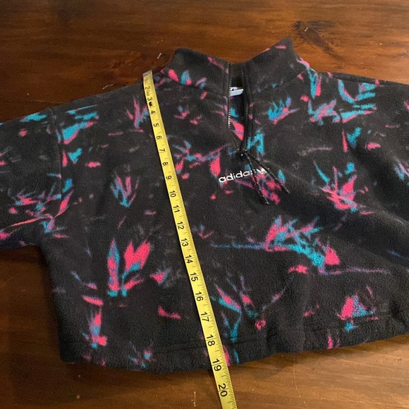 ADIDAS 1/4 ZIP FLEECE CROPPED JACKET💖 - Picture 10 of 15